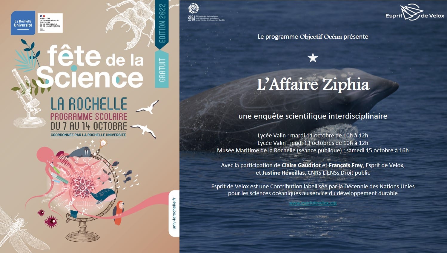 Fête de la Sience 2022 : EdV et l'Enquête Zyphia