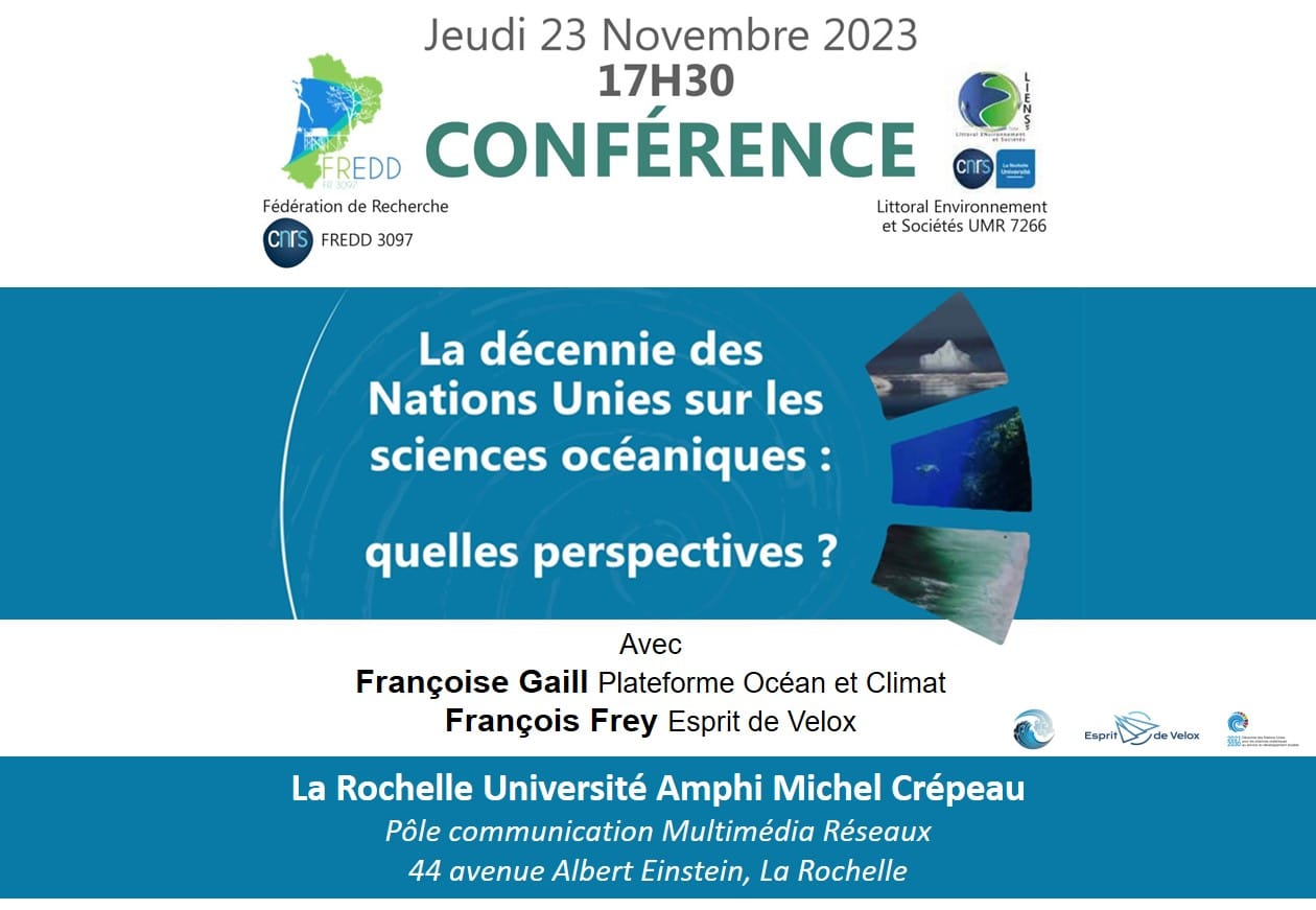 231123 La Rochelle Université -Conférence Décennie des Nations Unies pour les sciences océaniques