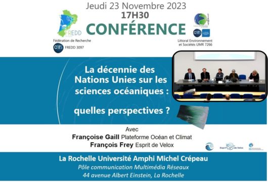 Conférence UN Decade LR Université EdVLa Décennie des Nations Unies pour les sciences océaniques quelles perspectives