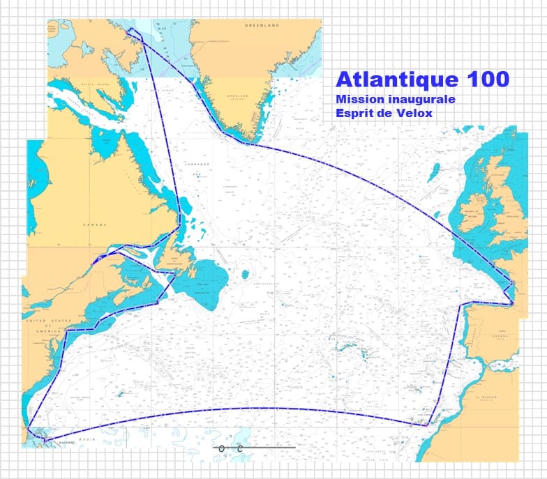 Atlantique 100 - Mission inaugurale Esprit de Velox